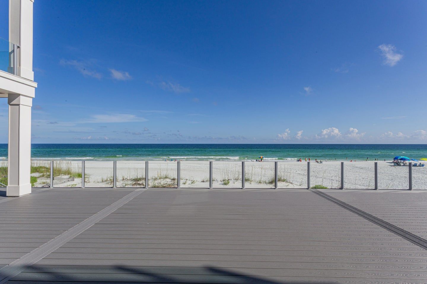 Modern coastal piling home in Navarre by Acorn Fine Homes