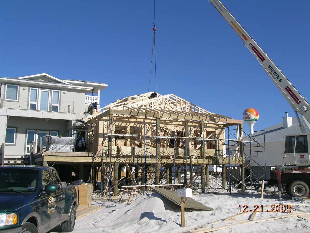 Sloan second addition framing by Acorn Construction
